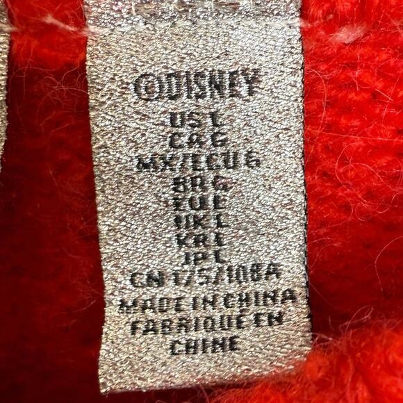 Disney x Forever 21 Striped Mickey Mouse Sweater Mens Size Large Mohair look Men - Picture 3 of 5